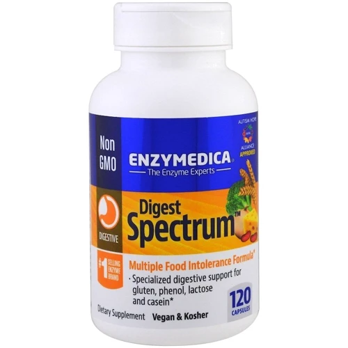 Enzymedica Digest Spectrum Ферменты от пищевой непереносимости для веганов 120 капсул
Enzymedica Digest Spectrum Ферменты от пищевой непереносимости для веганов 120 капсул