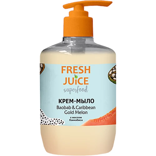Fresh Juice Superfood Baobab & Caribbean Gold Melon Крем-мыло баобаб и карибская золотая дыня 460 ml
Fresh Juice Superfood Baobab & Caribbean Gold Melon Крем-мыло баобаб и карибская золотая дыня 460 ml