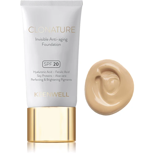 Keenwell Clonature Invisible Ati-Aging Foundation Spf 20 №03 Clonature Омолаживающий тональный флюид 30 ml
Keenwell Clonature Invisible Ati-Aging Foundation Spf 20 №03 Clonature Омолаживающий тональный флюид 30 ml