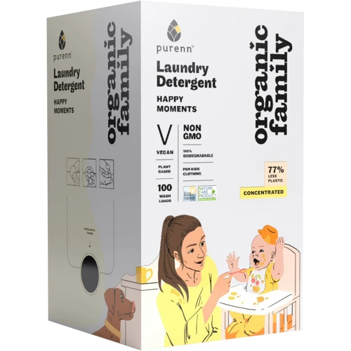 Натуральное жидкое средство-концентрат Purenn Organic Family Happy Moments с ромашкой для стирки детских вещей 3 л 100 циклов стирки (4751024881002)
Натуральное жидкое средство-концентрат Purenn Organic Family Happy Moments с ромашкой для стирки детских вещей 3 л 100 циклов стирки (4751024881002)