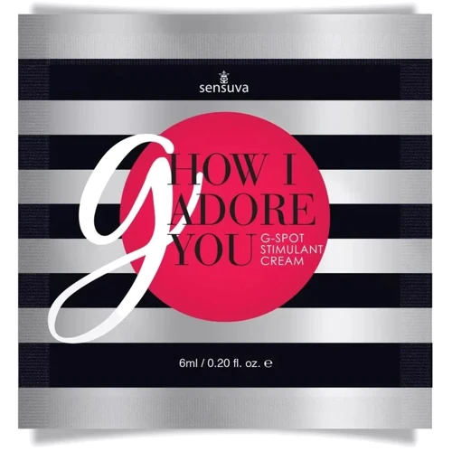 Пробник геля для точки G Sensuva - G, How I Adore You G-Spot (6 мл) с экстрактом гуараны
Пробник геля для точки G Sensuva - G, How I Adore You G-Spot (6 мл) с экстрактом гуараны