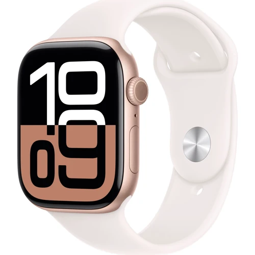 Apple Watch Series 10 46mm Gps Rose Gold Aluminum Case with Light Blush Sport Band - M/L (MWWU3)
Apple Watch Series 10 46mm Gps Rose Gold Aluminum Case with Light Blush Sport Band - M/L (MWWU3)