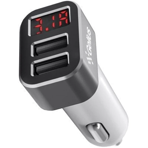 Gelius Usb Car Charger Pro Wolt Lcd 2xUSB 3.1A Black with Lightning Cable (GP-CC005)
Gelius Usb Car Charger Pro Wolt Lcd 2xUSB 3.1A Black with Lightning Cable (GP-CC005)