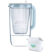 Фільтр-глечик BRITA Glass Jug One скляний 2.5 л (1.7 л очищеної води) з фільтр-картриджем, синій (1050452): undefined undefined