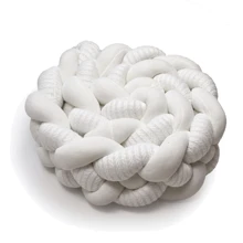 Бампер - косичка Twins 240 см Pastel White белый (2020-K3-240P-01): Производитель Twins