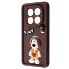 Чехол для телефонов Mobile Case Pretty Things Brown/Baby for Xiaomi Redmi Note 14 Pro 5G / Poco X7: Совместимость Xiaomi Redmi Note 14 Pro 5G / Poco X7