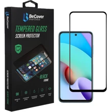 Аксессуар для смартфона BeCover Tempered Glass Black for Xiaomi Redmi 10 2022 / 10 Prime 2022 (708151): undefined undefined