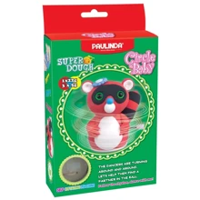 Масса для лепки Paulinda Super Dough Circle Baby Енот крутящийся механизм, красный (PL-081177-1): Производитель PAULINDA