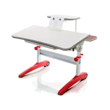 Стол Mealux Ferrari Red с полкой (арт.BD-150 F/R+полка BD-S50) - столешница береза / цвет пластика красный: Тип Парта