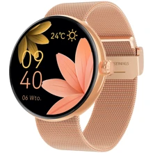 Смарт-годинник Forever Forevive 5 SB-365 Rose Gold + ремінець: Дисплей 1.3" AMOLED (360x360)