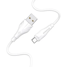 Кабель Borofone USB Cable to Micro USB Optimal 1m White (BX18): Тип USB-C - microUSB