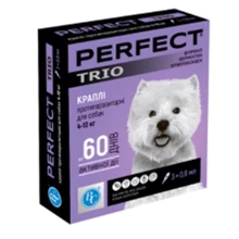 Капли PerFect TRIO для собак (фипронил, инвермектин) 4-10 кг кг 3 амп. х 0.8 мл (4820138347619): Тип Капли