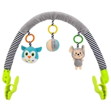 Дуга для коляски Baby Mix TE-8544-94 Мишка та сова Різнокольоровий з 3 знімними іграшками: Виробник Baby Mix