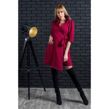 Платье FLFashion Queen НПК 1796 44 бордовое повседневное до середины бедра: Состав Спандекс, Полиэстер