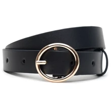 Жіночий ремінь Borsa Leather чорний (V1DW02-black): Стать Женский