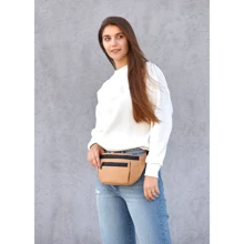 Женская поясная сумка Sambag Tirso LCH бежевая (80341026): Пол Женский