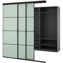 Шкаф с раздвижными дверцами ІКЕА SKYTTA / PAX 226х160х240 см (295.525.00): undefined undefined