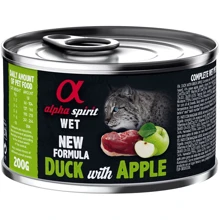 Влажный корм Alpha Spirit для взрослых котов Duck with Green Apple с уткой и зеленым яблоком 200 г (as311490): Тип Влажный корм