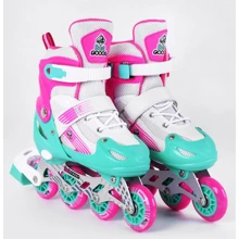 Роликові ковзани Best Roller Turquoise-Pink-White (98910): Колір бирюзовый