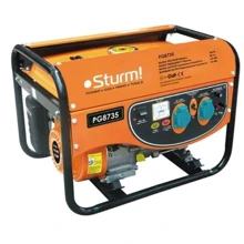 Генератор бензиновий Sturmax PG8735E: Тип електростанції бензиновий