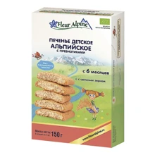 FLEUR ALPINE Печенье детское Альпийское с пребиотиками,150 г (5412916940861): Тип Печенье