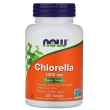 NOW Foods Chlorella 1000 mg 120 tabs: Форма выпуска Таблетки