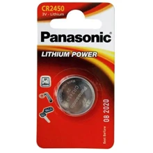 Батарейка Panasonic CR 2450 BLI 1 LITHIUM (CR-2450EL/1B): Емкость 620 mAh