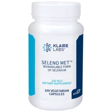 Klaire Labs Seleno Met Селен 200 мкг 100 капсул: Тип Селен