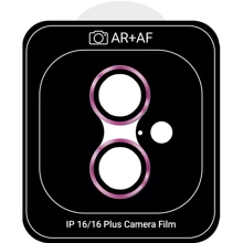 Защитное стекло для iPhone ArmorStandart Pro Pink for Camera iPhone 16 / 16 Plus (ARM81425): Тип защиты экрана на камеру