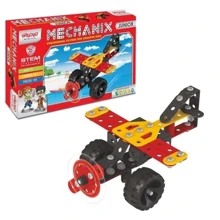Металлический конструктор Zephyr Mechanix Junior развивающий 155 элементов 14 моделей (09003: Производитель Zephyr