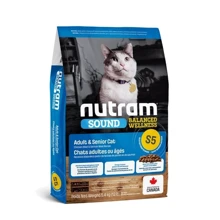 Сухий корм для літніх котів Nutram Sound BW з куркою та лососем 5.4 кг (S5_(5.4kg)): Тип Сухой корм