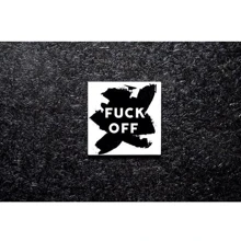 Подставка Carambol-shop Fuck off 10х10 см: undefined undefined