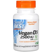 Doctor's Best Vegan D3 with Vitashine D3, 2.500 IU, 60 Veggie Capsules: Тип Витамин D
