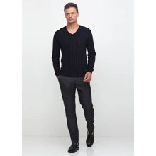 Штани H & M 39175087 52 сірі: Фасон Завужені