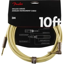 Кабель инструментальный Fender Cable Deluxe Series 10' Angled Tweed: Производитель Fender