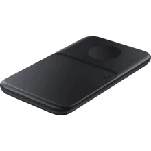 Зарядное устройство Samsung Wireless Charger Duo (with TA) Black for Smartphones and Galaxy Watch (EP-P4300TBRGRU): Кабель в комплекте отсутствует