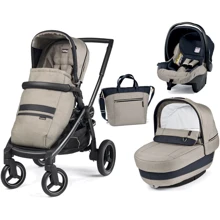 Коляска 3 в 1 Peg-Perego Team Luxe Beige бежева (PACK03-00000000001): Тип коляски Универсальная коляска (3-в-1)