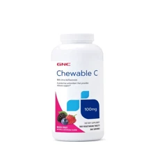 GNC Chewable C 100 mg Витамин С со вкусом ягод 360 вегатаблеток: Тип Витамин C