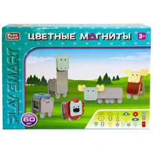 Конструктор магнитный Play Smart Животные, 60 деталей (2469): Количество деталей, шт. 60
