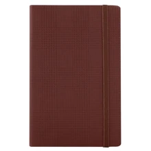 Деловая записная книжка, GLEN, белая, нелинованный блок, на резинке, мягкая обложка, коричневая (O20809-07): undefined undefined