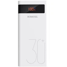 Зовнішній акумулятор Romoss Power Bank 30000mah Sense8P+ White (PHP30-515-1134): Кількість USB 3