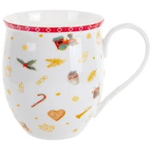 Кухоль Lefard Christmas delight 450 мл (985-129): Форма круглая