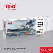 Набор акриловых красок ICM для Королевского военно-морского флота Второй мировой войны, 6 шт. ICM3060: Производитель ICM