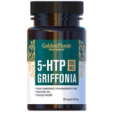 Голден-Фарм Griffonia Грифония 5-HTP 5-гидрокситриптофан 100 мг 60 капсул: Тип Окситриптан