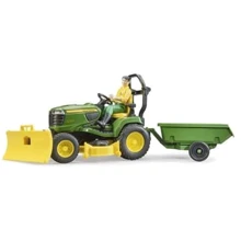Ігровий набір Bruder Садовий трактор John Deere з причепом та фігуркою садівника (62104): Виробник Bruder
