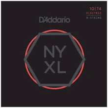 Струна для гитар Струны D`ADDARIO NYXL1074 NYXL LIGHT TOP / HEAVY BOTTOM 8-STRING 10-74: Тип Комплект струн