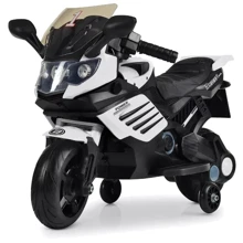 Детский электромотоцикл 2 колесный Bambi Racer BMW белый (M 3582EL-1): Вид мотоцикл