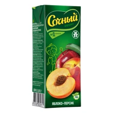 Сочный фрукт нектар яблоко-персик сочный 0,2 л (4813538003971): Тип Нектар