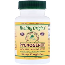 Healthy Origins, Pycnogenol, 100 mg, 30 Veggie Caps (Discontinued Item) (HO41371): Форма выпуска Капсулы