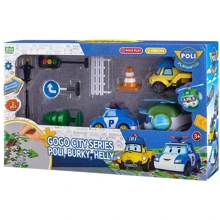Игровой набор Robocar Poli GoGo Городская серия Поли, Бакки, Хэлли (ZR-912): Производитель Robocar Poli
